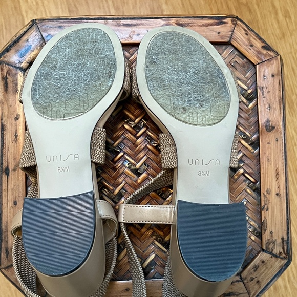 Unisa Women Stretch Strap Slipon. Block Heel Sandal Size 8.5 - Picture 6 of 12